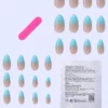 SHEIN Change Your Nail Shape, 24pcs Short Almond Shape Press-On Nails
