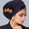 SHEIN Women's 3 Button Decorated Turban Hat