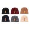 SHEIN Women's 3 Button Decorated Turban Hat