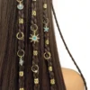 SHEIN 45pcs Baroque Sea Elements Dreadlocks Hair Accessories