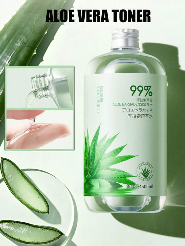 SHEIN 99% Aloe Vera Toner 500ml - Deep Hydration, Moisturizing