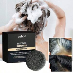 SHEIN 55g Black Hair Soap, Repairing, Strengthening, Massaging, Moisturizing Black Hair
