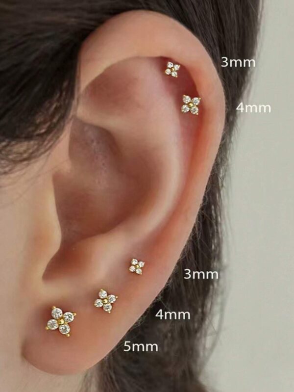 SHEIN Fashionable Ear Stud Earrings