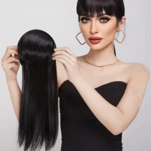 SHEIN A black brown wig and headband