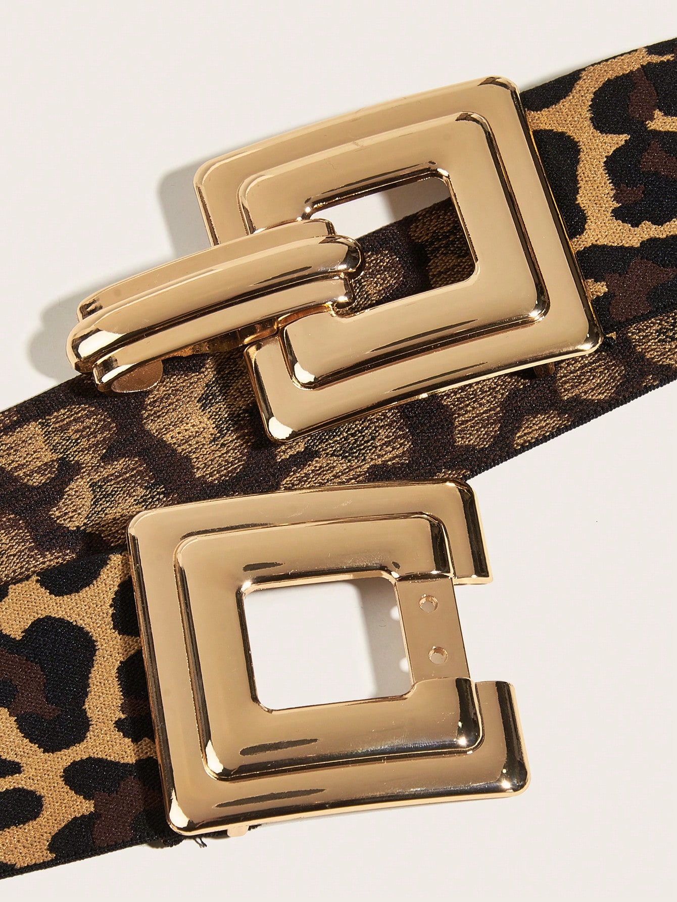 SHEIN Boho 1pc Women's Leopard Print Elastic Square