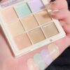 SHEIN ErshiQi 9 Color Concealer Makeup Palette, Dark Border