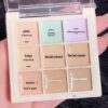 SHEIN ErshiQi 9 Color Concealer Makeup Palette, Dark Border