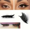 SHEIN Glitter Self-Adhesive Eyeliner And False Eyelashes Set - Waterproof