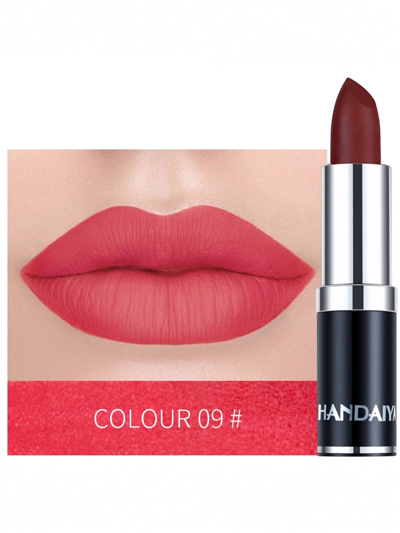 SHEIN HANDAIYAN Matte Mist Permanent Moisturizing Lipstick #09