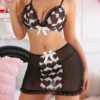 SHEIN PetitDoll 3pcs Valentine's Day Women Sexy Lingerie Set