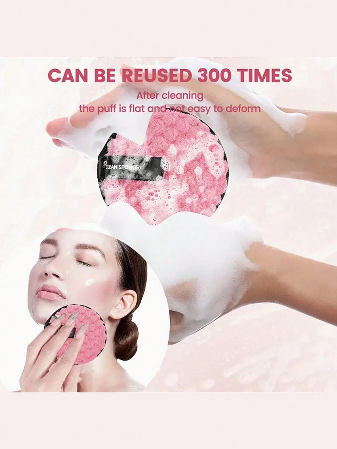 SHEIN Pineapple Slouchy Clean Water Makeup Remover Puff Round