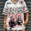 SHEIN Rovax Women V-Neck Short Sleeve Digital & Striped Print T-Shirt