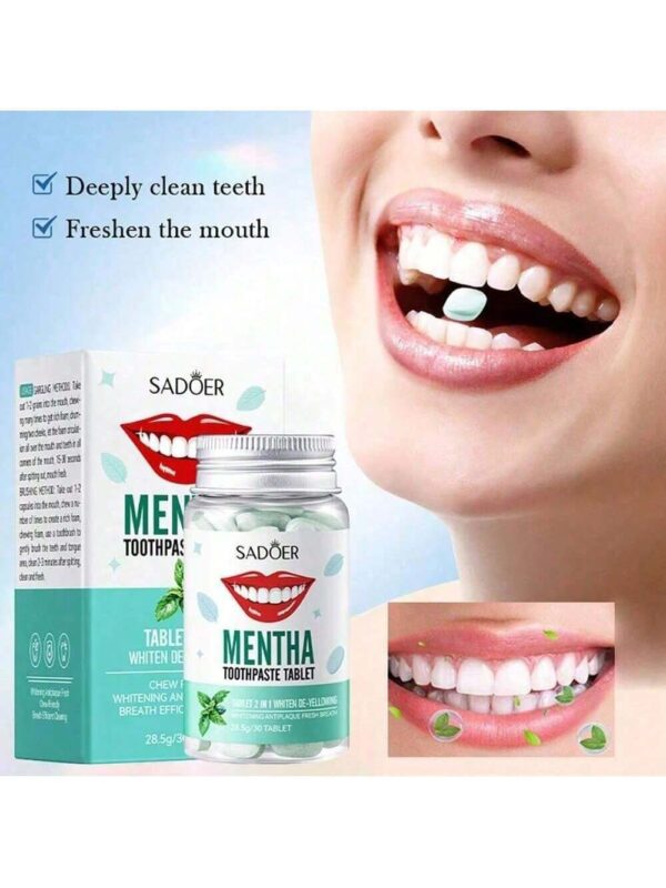 SHEIN Multi-Flavored Toothpaste Tablets, Fresh Breath & Deep Cleaning
