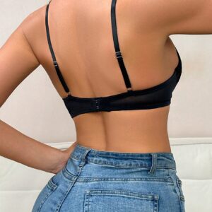 SHEIN Lace Patchwork Underwire Lingerie Bra