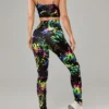 SHEIN EZwear Splash Ink Print Cami Top & Leggings
