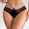 SHEIN Stretchy Elastic Metallic Threading Alluring Women Briefs