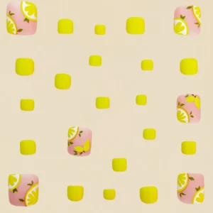 SHEIN Square Nail Art Matte Foot Nail Stickers