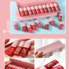 SHEIN TEAYASON Pearlescent Lip Gloss Kit,10Pcs