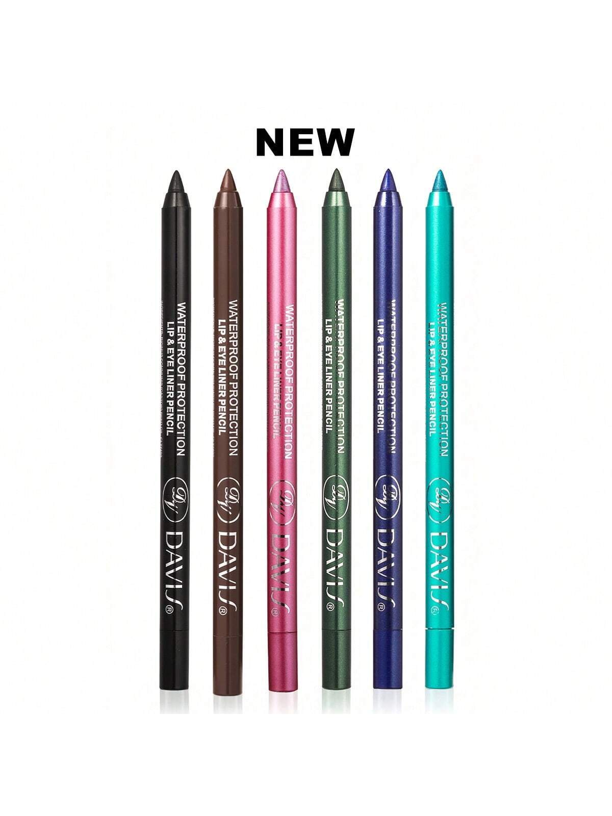SHEIN Waterproof Eyeliner Pencil, 6pcs