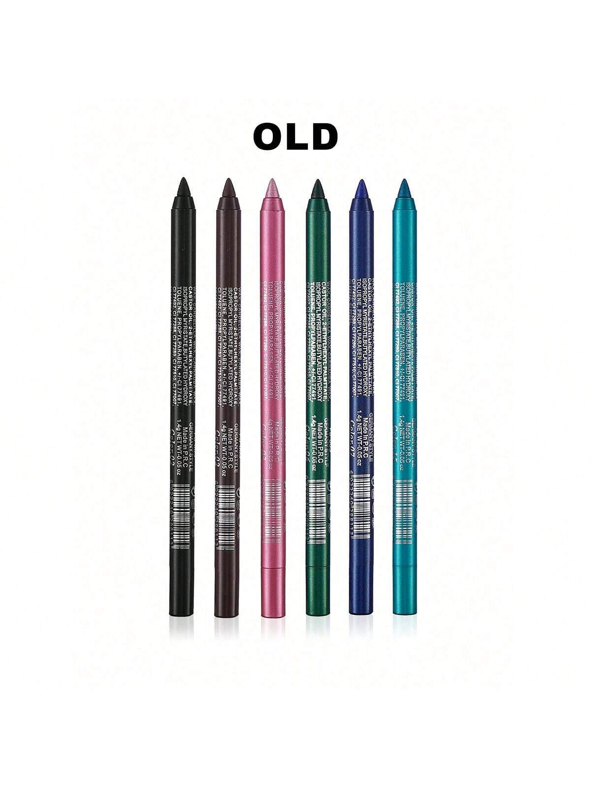 SHEIN Waterproof Eyeliner Pencil, 6pcs