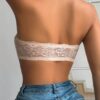 SHEIN Wedding Lace Unlined Front-Close Bandeau Bra