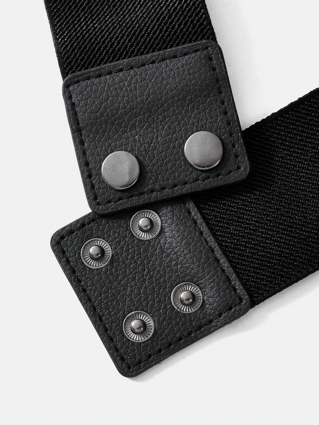 SHEIN Women's Elegant & Romantic Heavy Duty Elastic Turquoise Flower Bohemian Style Waist Belt Casual