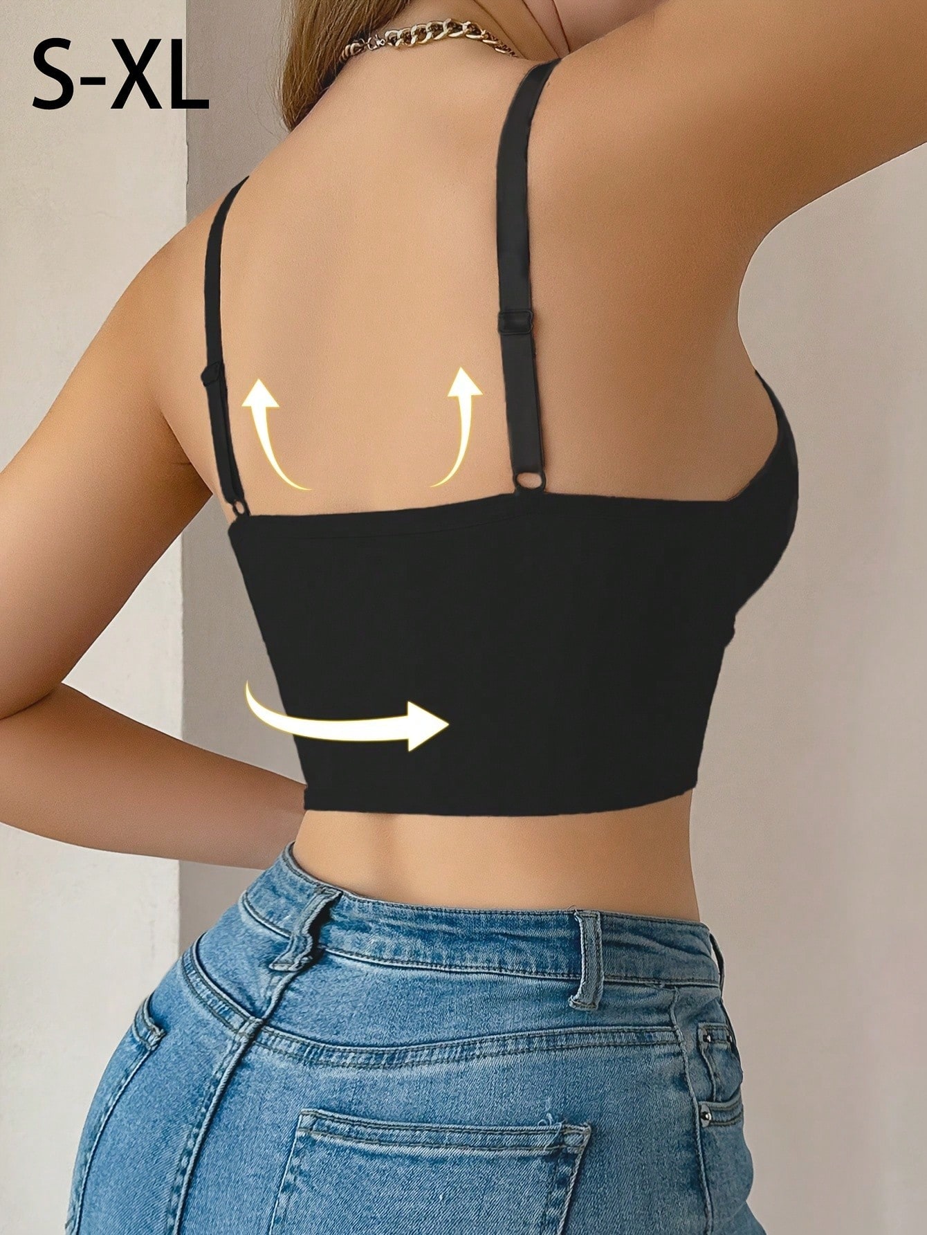 SHEIN Lace Patchwork Spaghetti Strap Comfortable Underwear