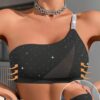 SHEIN Wireless Studded Side-Clasp Comfortable Bra