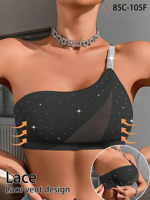 SHEIN Wireless Studded Side-Clasp Comfortable Bra
