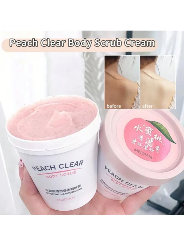 SHEIN Niacinamide Ice Cream Peach Scrub, Full Body Scrub