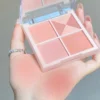 SHEIN Matte Blush Palette, 1Pc Long-Wearing Waterproof Facial Cheek Blusher