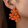 SHEIN Fashionable Flower Earrings