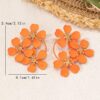 SHEIN Fashionable Flower Earrings