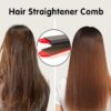 SHEIN Ceramic Straightening Comb Tool, High-Temperature Styling Flat Iron Comb With Self-Adhesive Hair