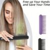 SHEIN Ceramic Straightening Comb Tool, High-Temperature Styling Flat Iron Comb With Self-Adhesive Hair