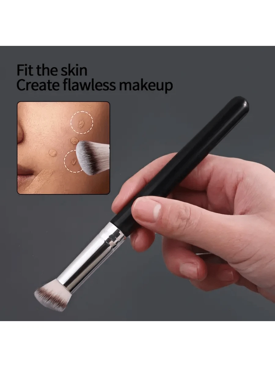 SHEIN Concealer Brush, High-Quality Nose Contour Kabuki Blush Brush