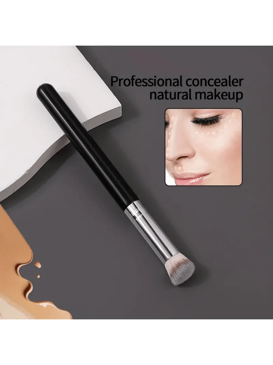 SHEIN Concealer Brush, High-Quality Nose Contour Kabuki Blush Brush