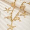 SHEIN Fashion Starfish Shell Tassel Waist Chain