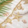 SHEIN Fashion Starfish Shell Tassel Waist Chain