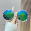 SHEIN Fashionable Oversized Round Frame Glasses