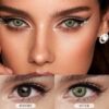 SHEIN 2 Pieces Gray Brown Color Contact Lenses