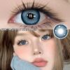 SHEIN 2 Pieces Gray Brown Color Contact Lenses
