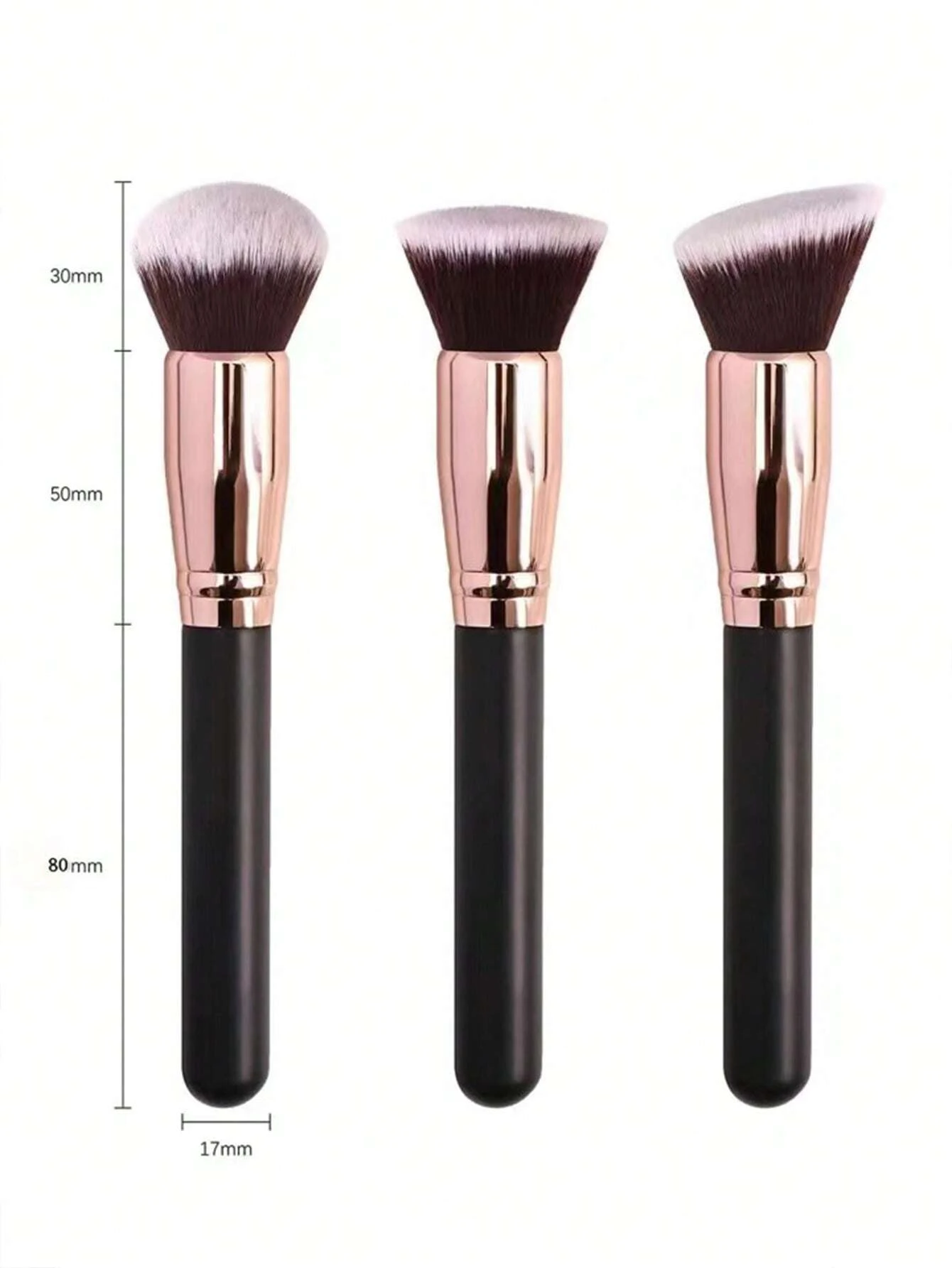 SHEIN 3pcs Makeup Brush Set