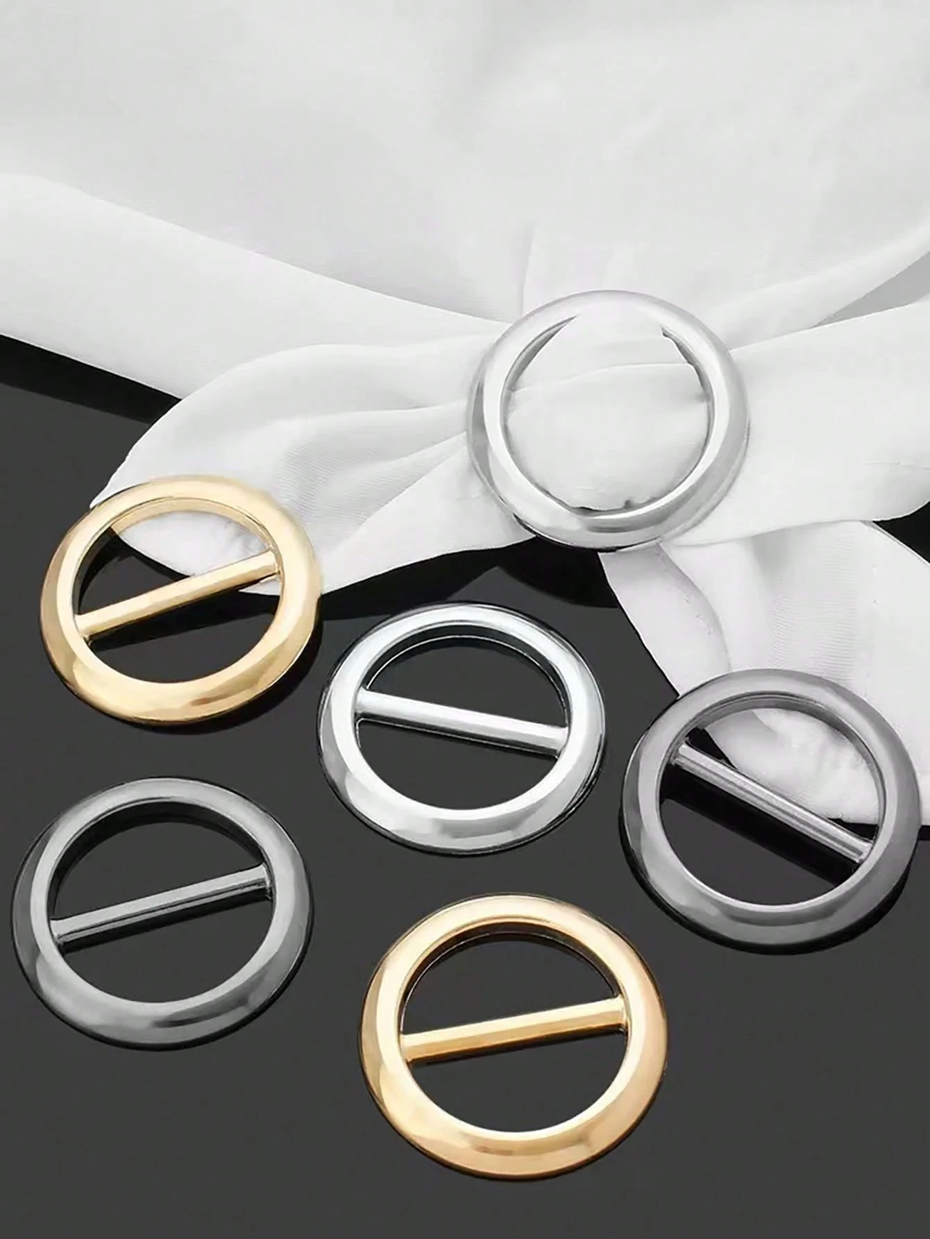 SHEIN Multifunctional Metal Scarf & Accessory Clips