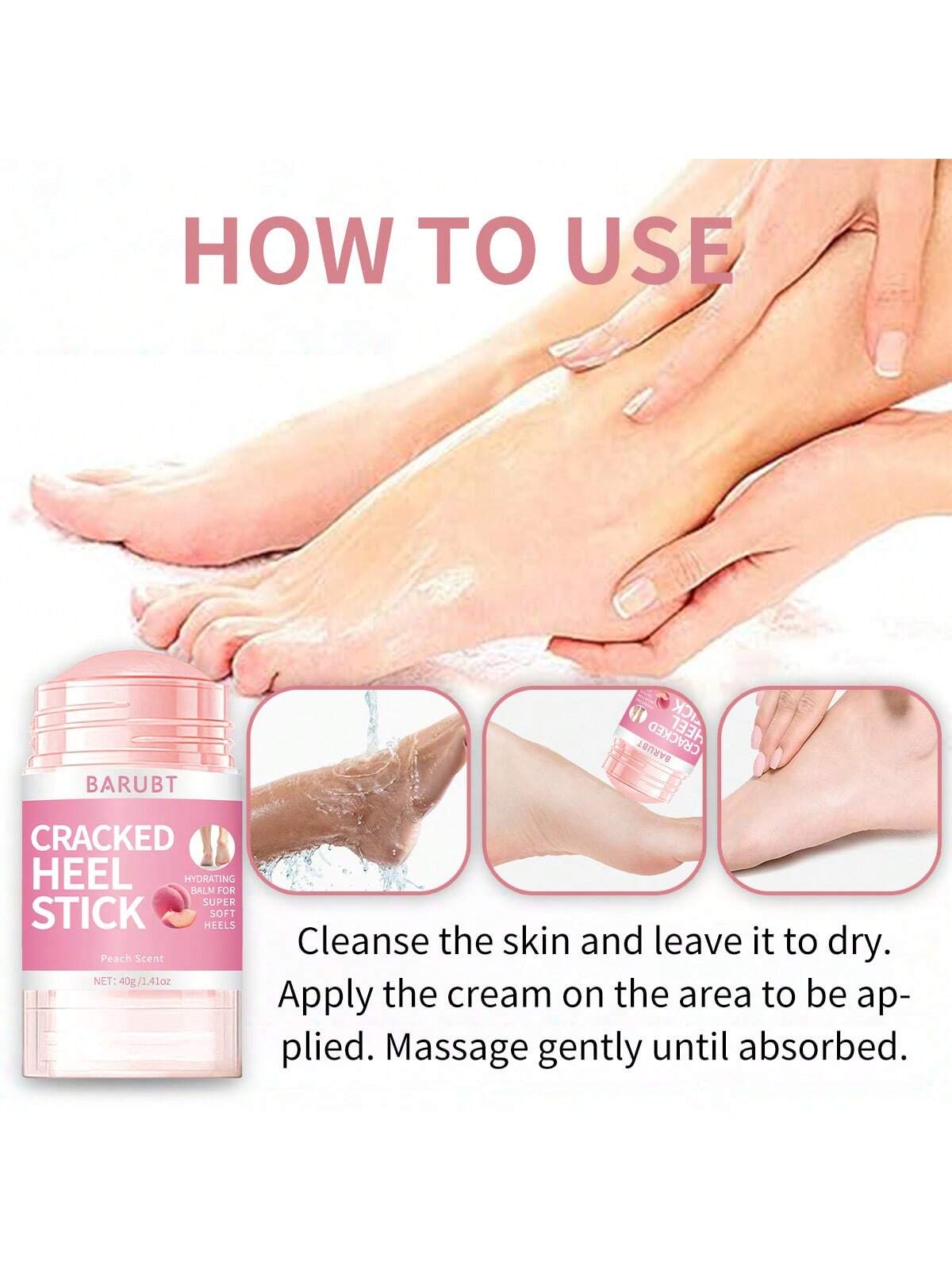 SHEIN BARUBT 40g Peach-Scented Foot Cream