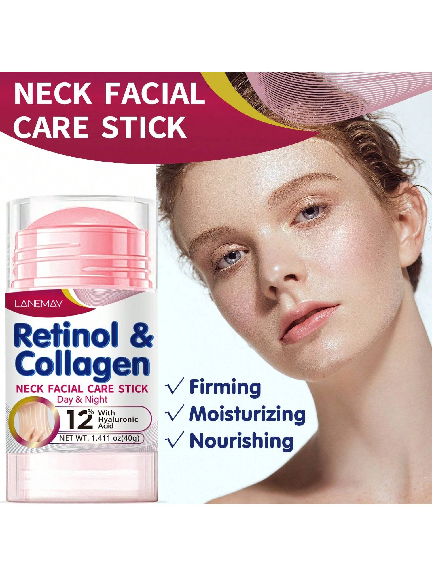 SHEIN LANEMAY Retinol & Collagen Neck Facial Care Stick
