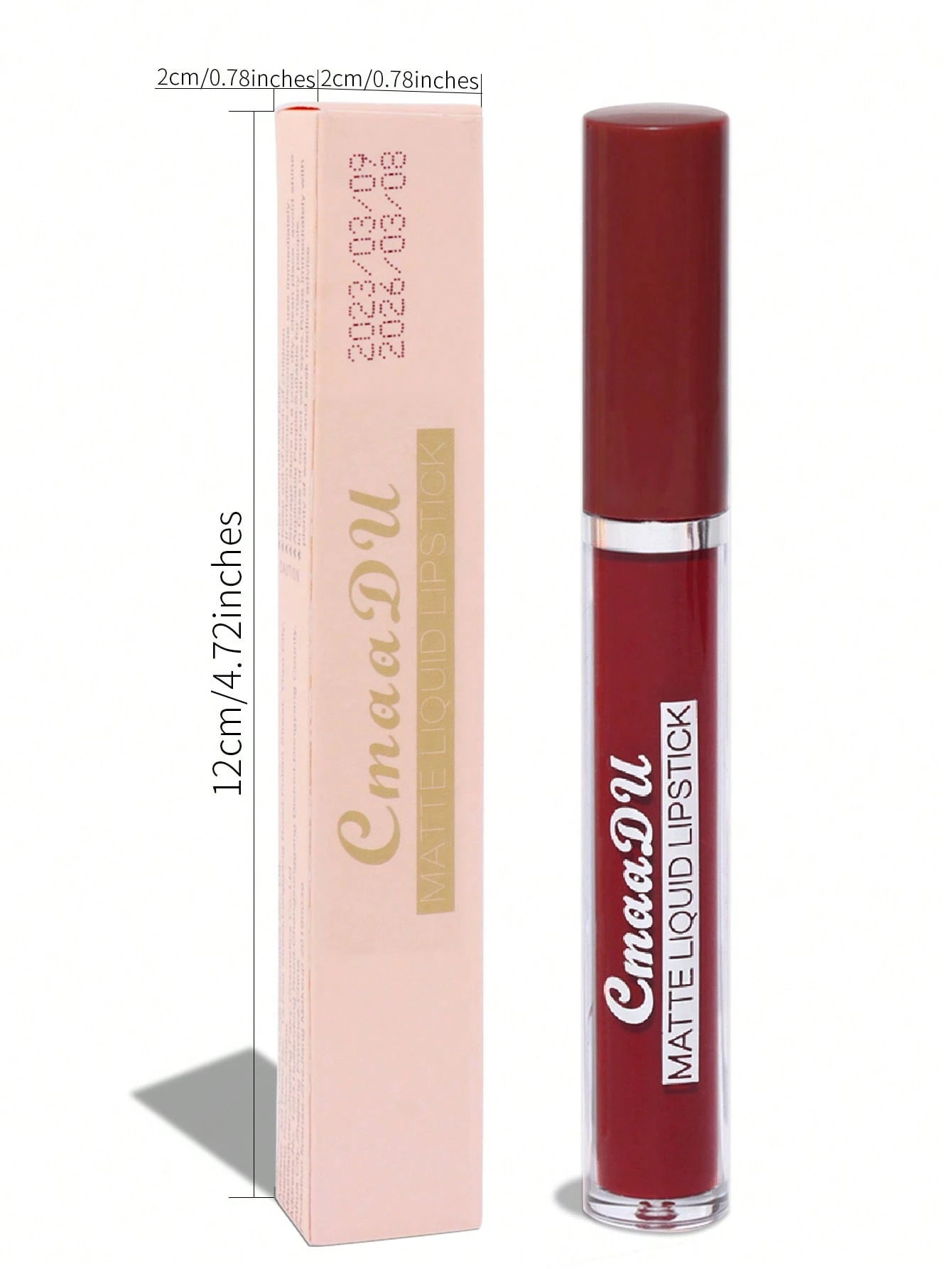 SHEIN Matte Liquid Lipstick, Long-lasting Waterproof Non-stick Cup Lip Gloss Lip Cream