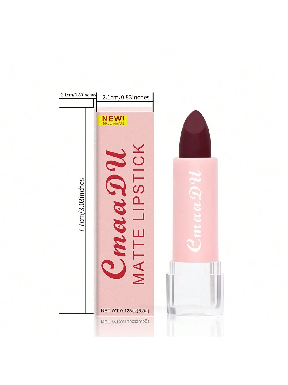 SHEIN Matte Long-lasting Easy Coloring Lipstick