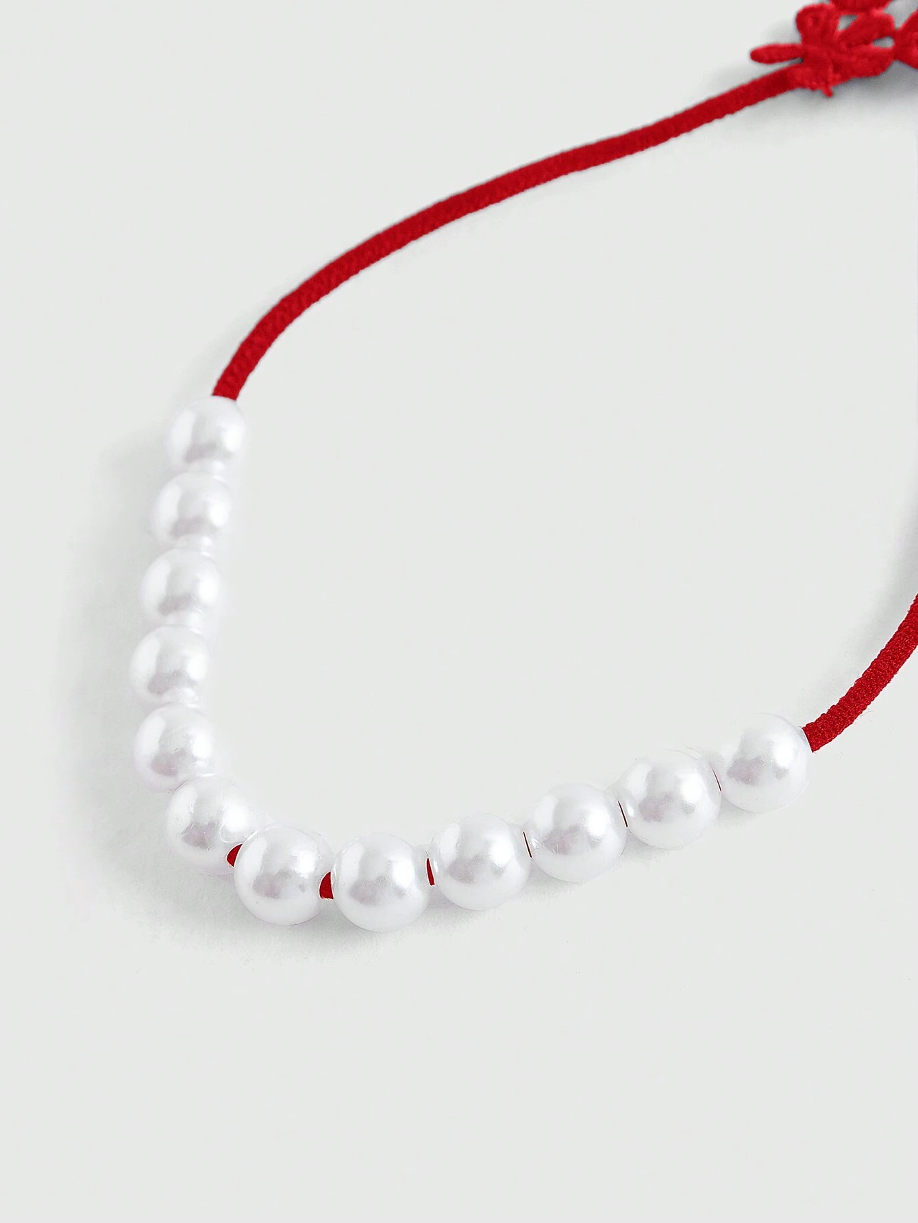 ROMWE Fairycore Romantic Water-Soluble Lace Heart & Butterfly Pearl Decorated Women's G-String