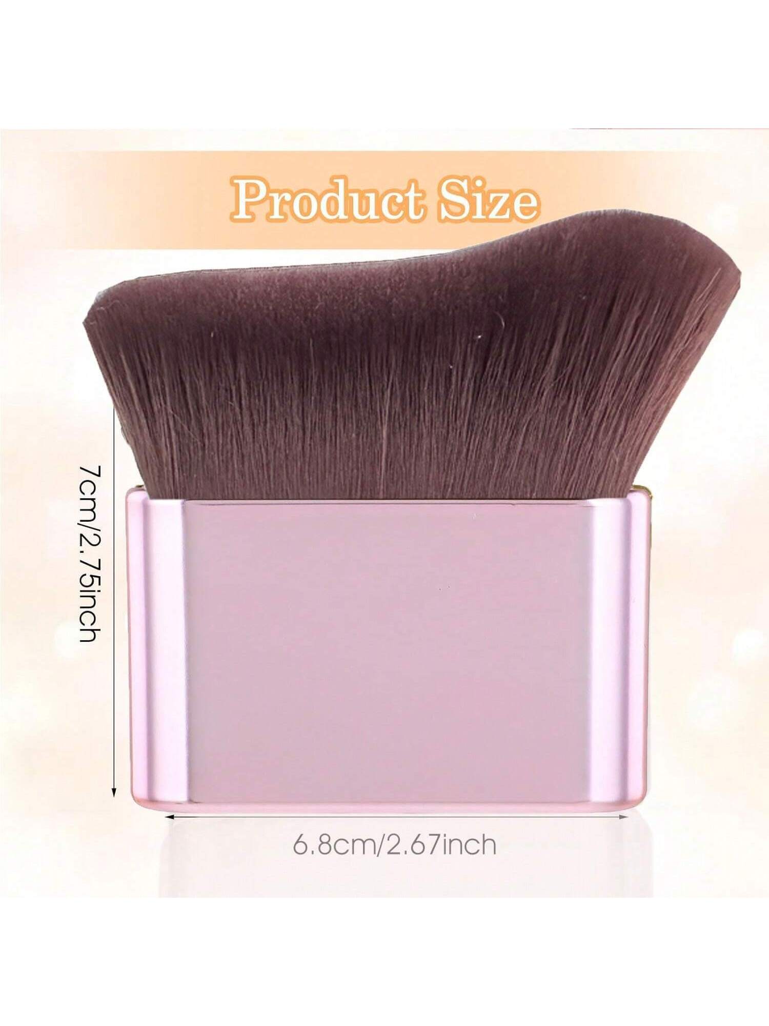 SHEIN Self Beauty Pink Rose Gold Brown Body Brush